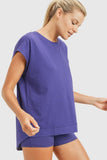 Webbed Cut-Out Back Athleisure Top